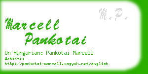 marcell pankotai business card